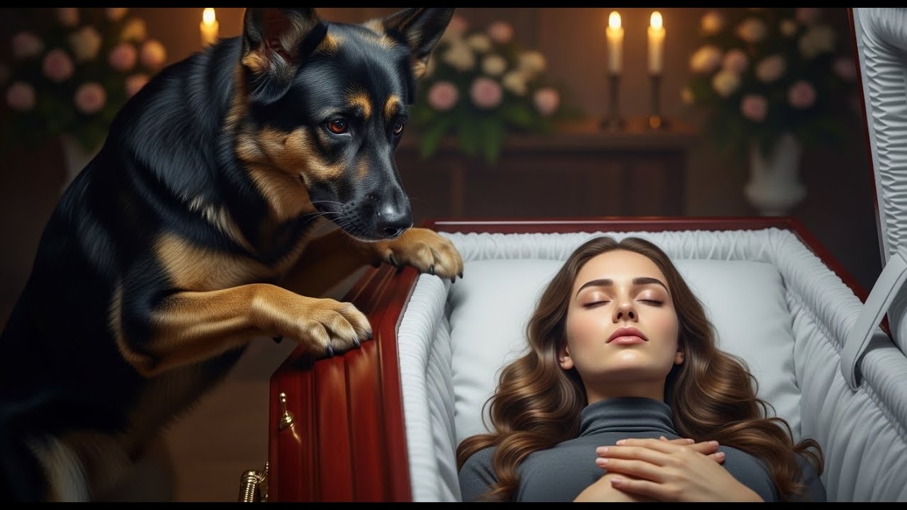 German Shepherd Dog Kept Barking at the Coffin - a Miracle Happened: She Was Still Breathing!