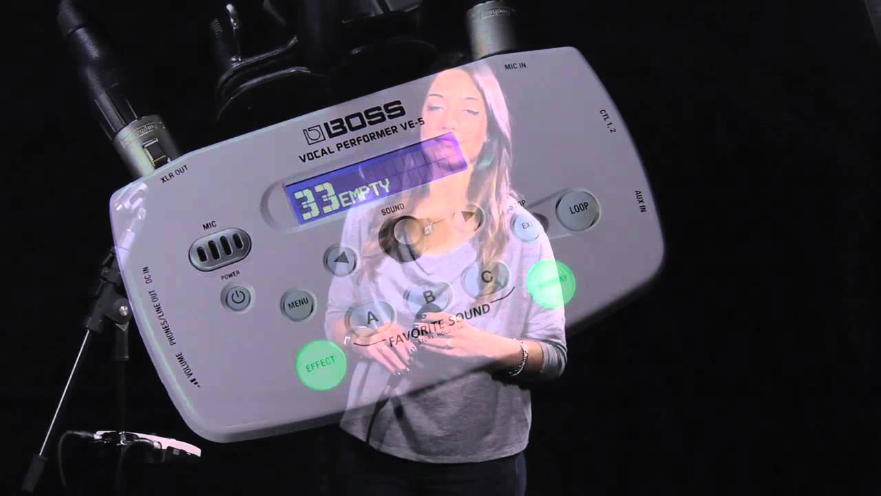 BOSS VE-5 - Electronic Voice (Pitch Correct) - YouTube