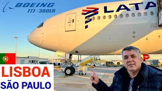 LISBOA 🇵🇹X 🇧🇷SÃO PAULO NO BOEING 777-300ER DA LATAM  - VOO DIURNO- TRIP REPORT INTERNACIONAL