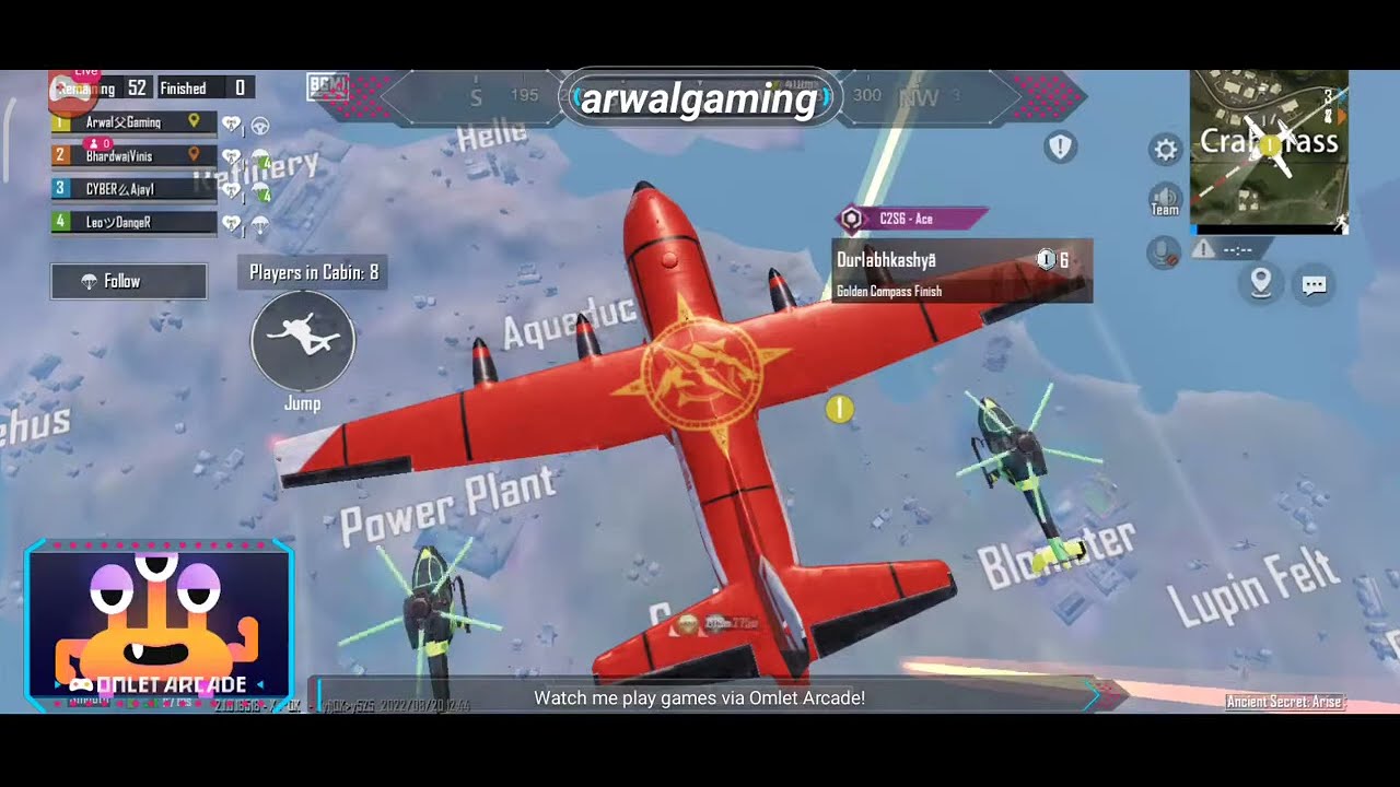 Watch me stream Battlegrounds India on Arwal gaming