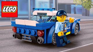Lego City Police Car (2022) Stop Motion Speed Build, Unboxing and Review - Set #60312