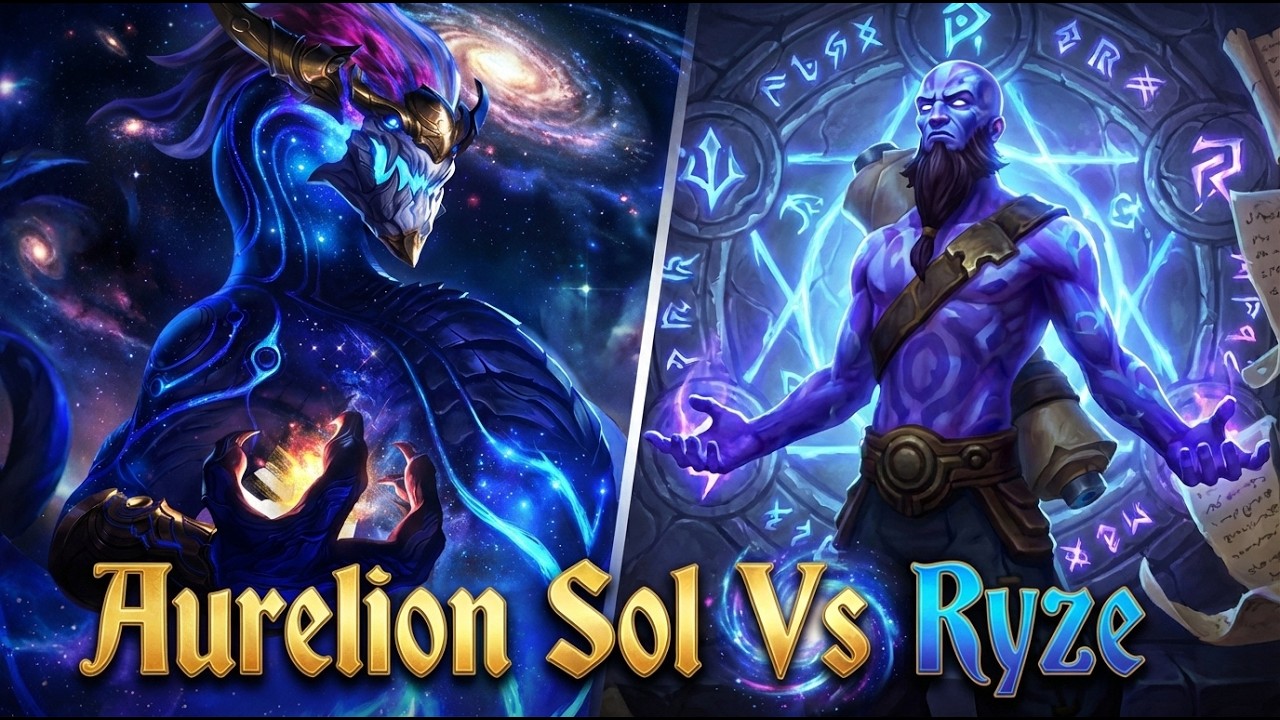 MVP Aurelion Sol  (4/1/10) vs Ryze | Aurelion Sol y 4 mochilas