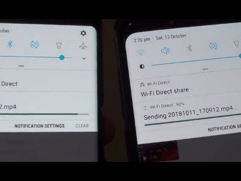 Samsung Galaxy S9 Plus: Send Large Files / Videos Fast With WiFi Direct