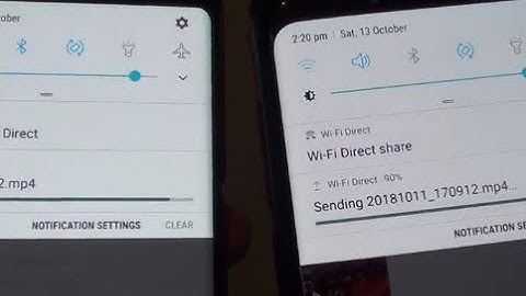 Samsung Galaxy S9 Plus: Send Large Files / Videos Fast With WiFi Direct