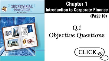 SYJC-SP, Digital Guide, Chapter 1-Introduction to Corporate Finance, Q.1, Page 10
