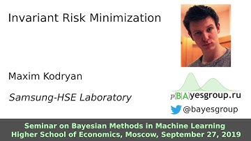 [BayesGroup Seminar]: Invariant Risk Minimization