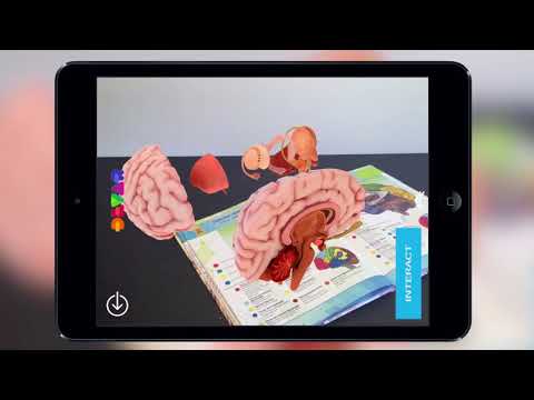 3D книга Анатомия в дополненной реальности DEVAR