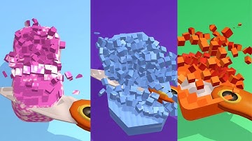 Very satisfying and relaxing ASMR slicing game | part 34