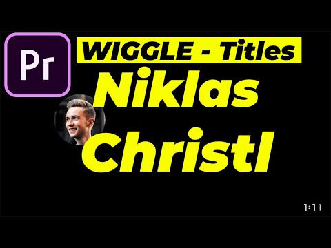 Niklas Christl Lower Thirds & Titles | How To Create