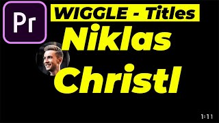 Niklas Christl Lower Thirds & Titles | How To Create Niklas Christl Lower Thirds & Titles | How To Create