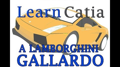 Learn catia V5 Tutorials for beginners : Take a sneak peak at creating LAMBORGHINI GALLARDO!!