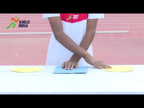 PLATE TAPPING Co-ordination Test (Khelo India Fitness Assessment) - HINDI