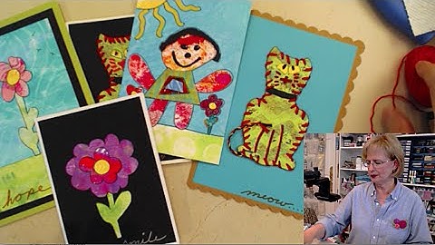 Ustream: Kid Art Inspired Cards - HowToGetCreative.com with Barb Owen