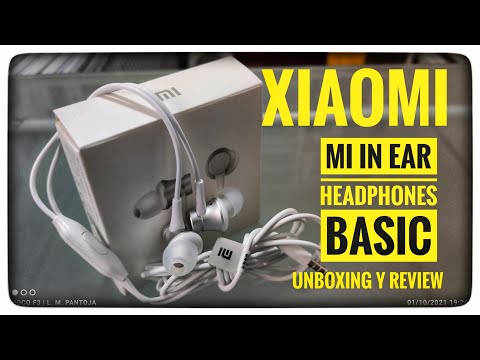 Auriculares Cable Xiaomi Mi In-Ear Headphones Basic Matte Black