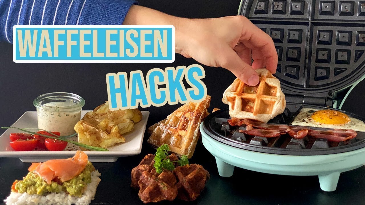 7 quick recipe ideas from the waffle iron - simple and tasty - YouTube