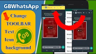 How To Change Chat Toolbar Theme | Gb WhatsApp | Afnan Talks screenshot 5