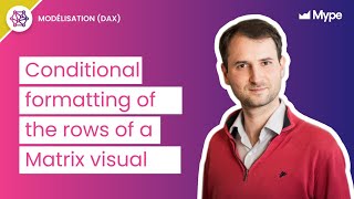 Conditional formatting of the rows of a Matrix visual