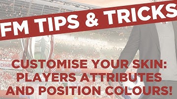 FM13 Tips - How to Customize Your Skin: Player Attributes and Position Colours | Football Manager