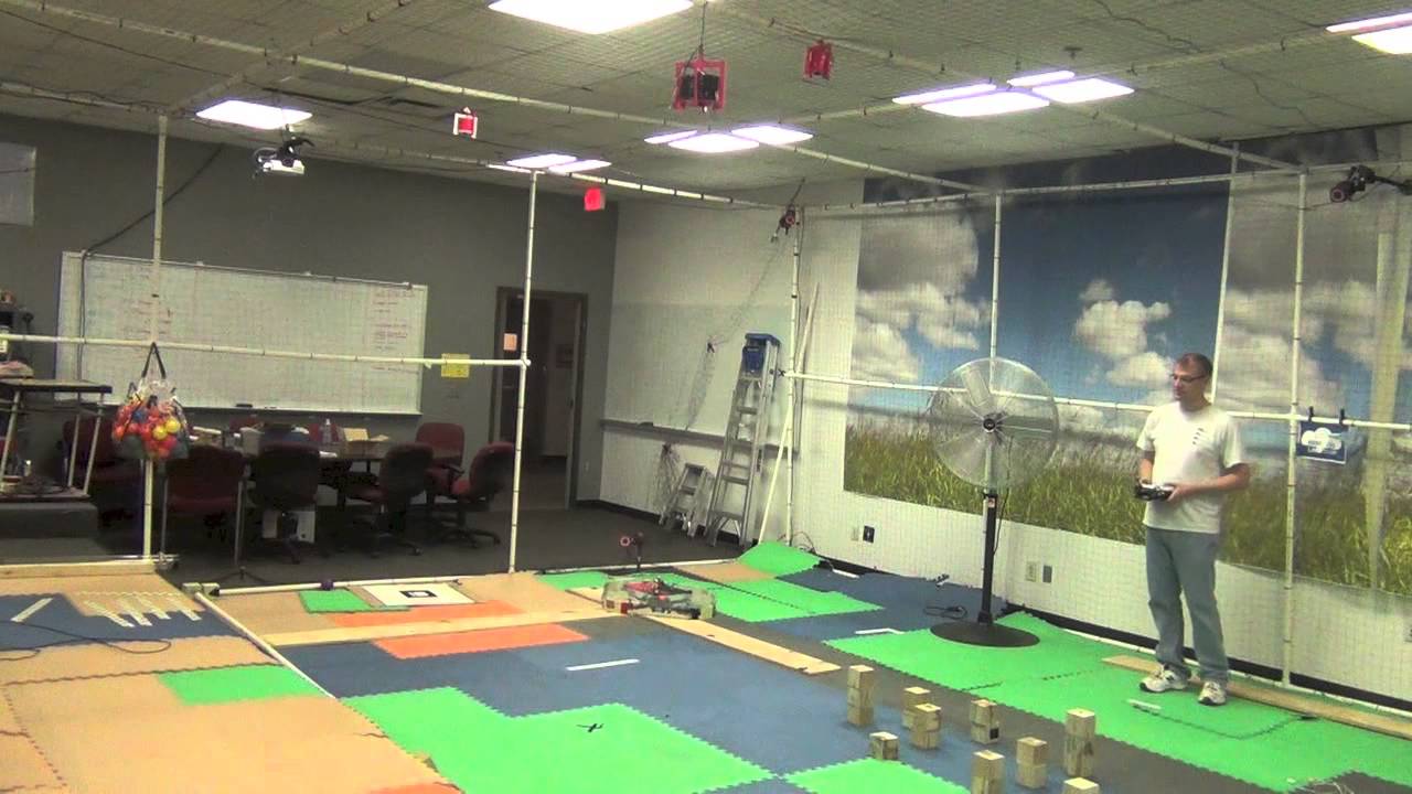 Ladybird takeoff and landing from flying AscTec Hummingbird