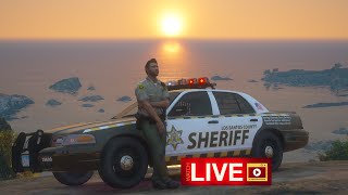 LSPDFR LIVE - LSSD Sheriff Patrol - Hanging out listening to live police radio