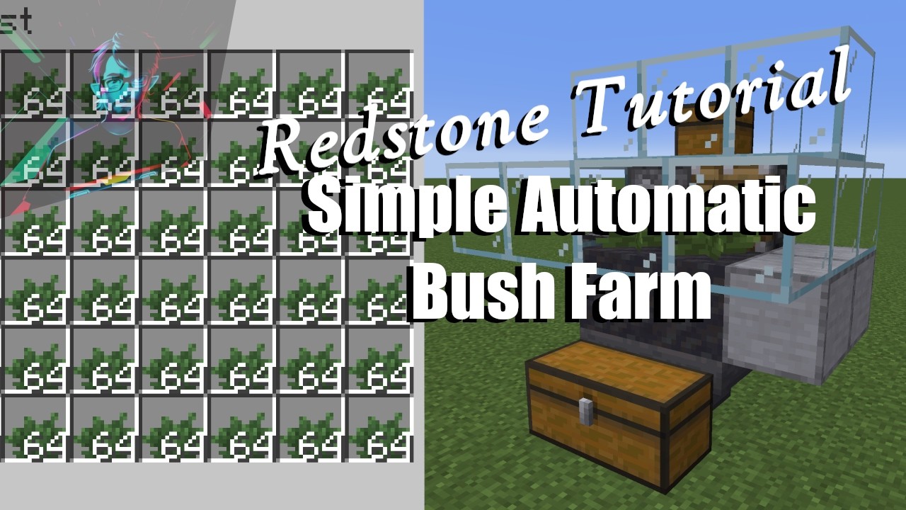 Automatic Bush Farm 25w05a | Minecraft Snapshot Tutorials