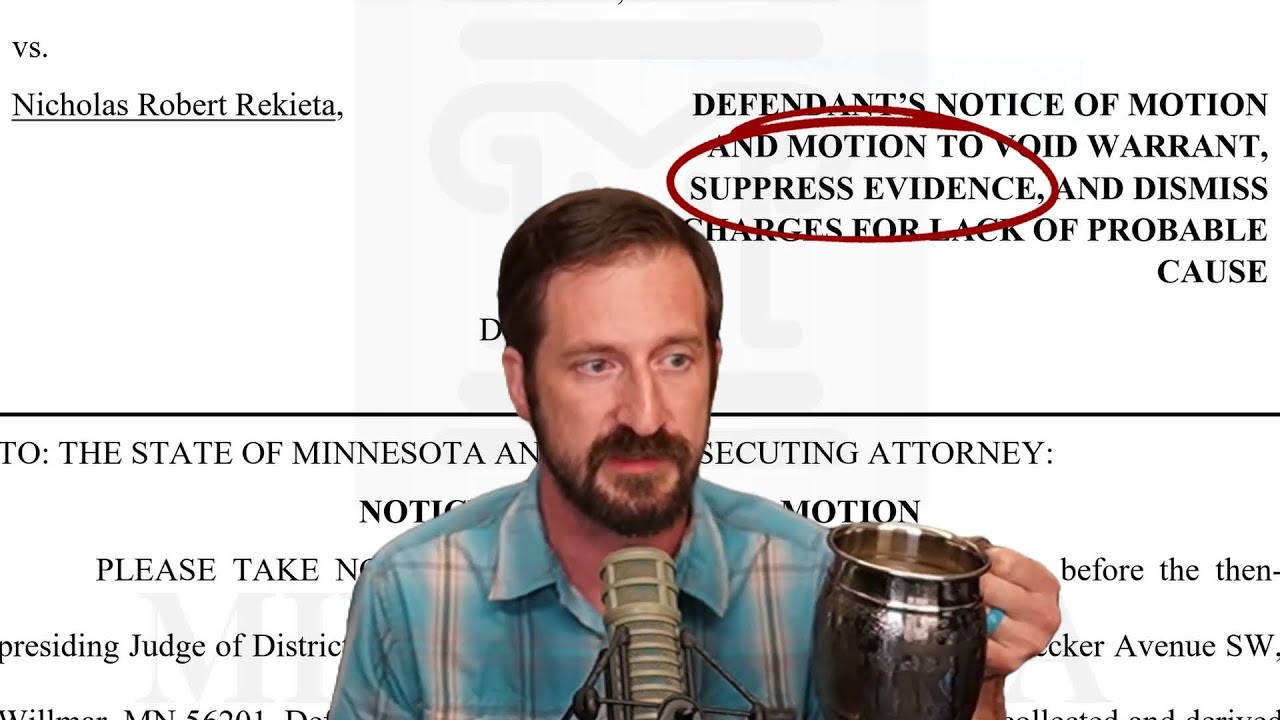 Rekieta Law - There was no motion to suppress evidence