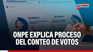 🔴🔵 Segunda Vuelta Electoral: ONPE explica el proceso del conteo de votos