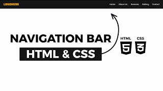How To Create a Navigation Bar Using HTML &amp; CSS