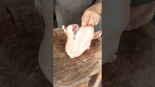 How To Debone Chicken Breast #shorts #ytshort #chickencuttingskill