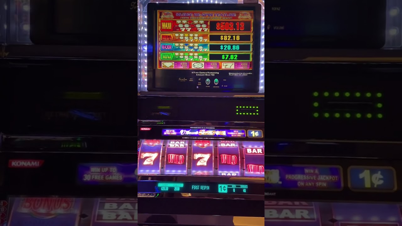 Konami Advantage 5 slot: Vibrant Jackpots- Bonus Feature