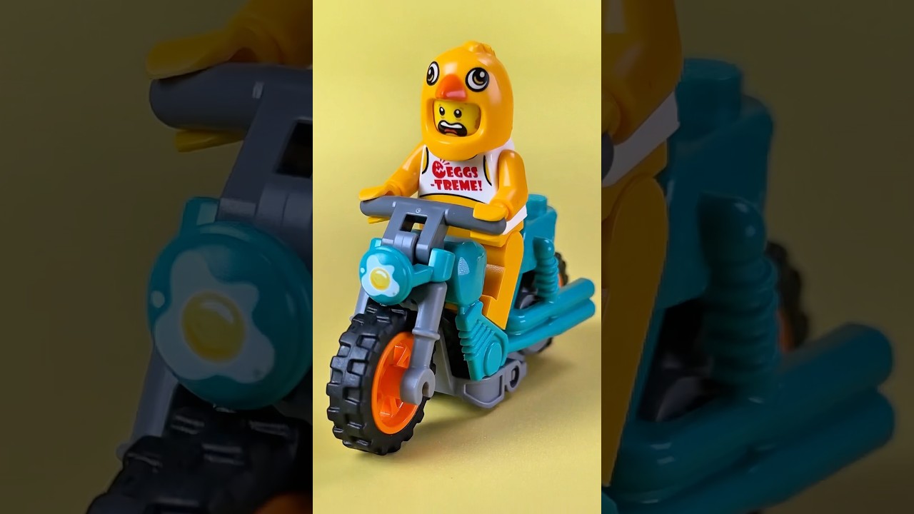 LEGO Chicken PANICS — Bike Gone Wild! 🐔