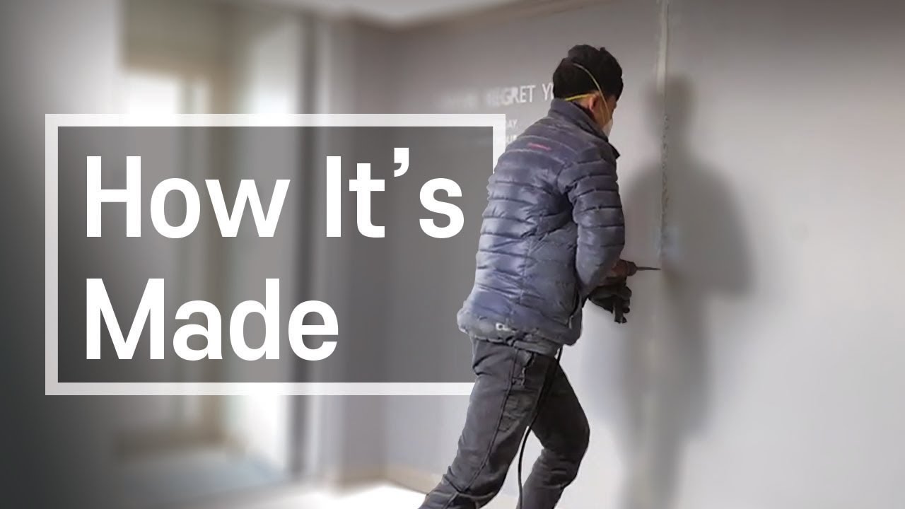 Homemade sliding door DIY and installation. From breaking the wall to