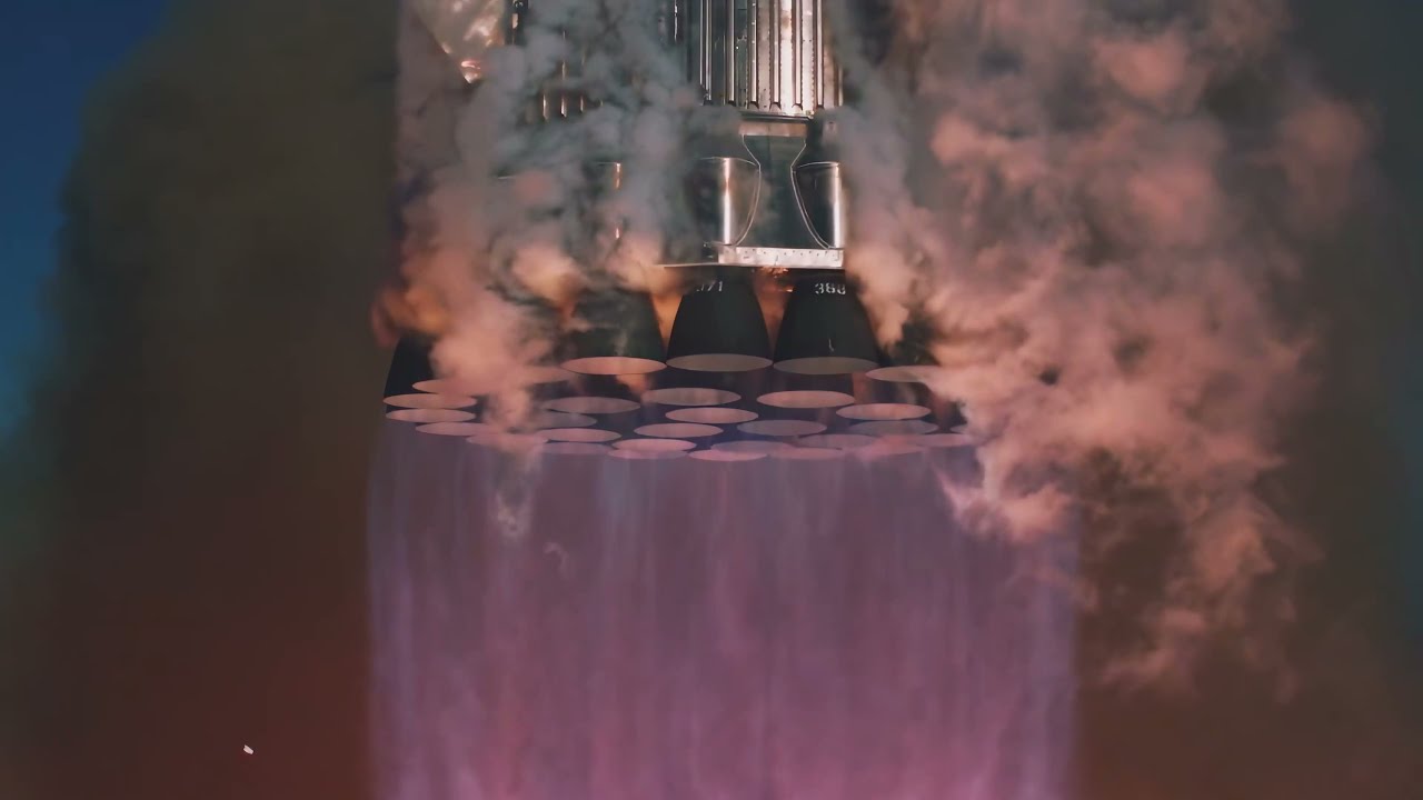 January 17, 2025: SpaceX shows a slow motion video of the Booster 14 (IFT-7).