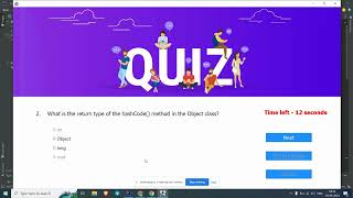 Quiz Application in java with source code screenshot 4