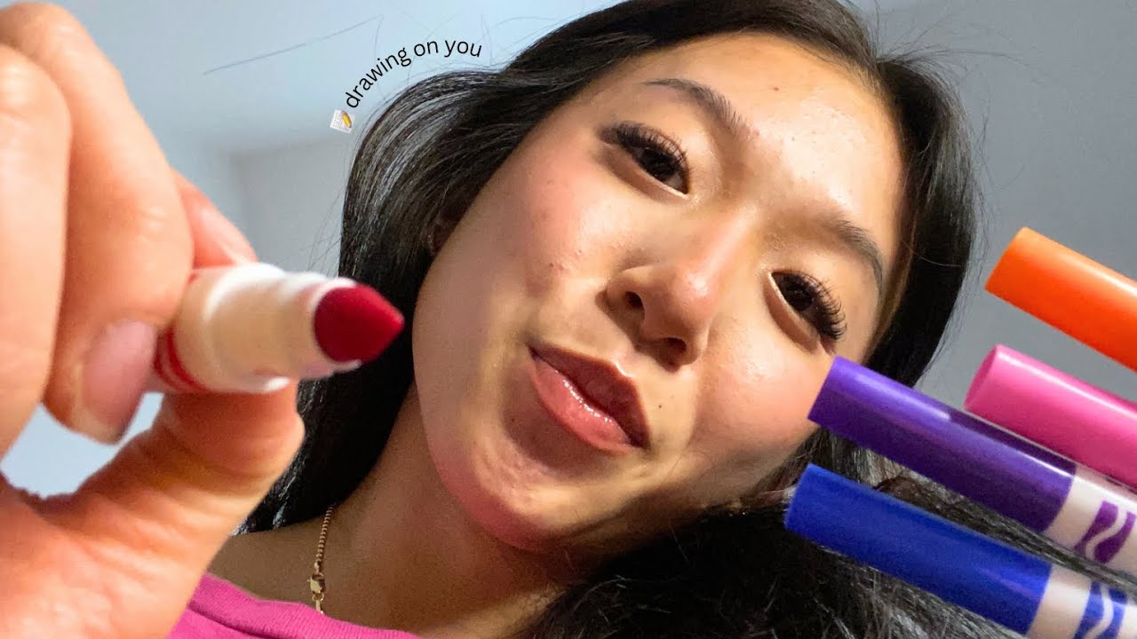 ASMR pov you are paper and I’m drawing a map on you 🗺️ (layered & mouth sounds, water sprays)