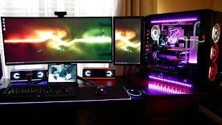 ASUS Aura, iCUE, and Wallpaper Engine music sync - Go
