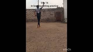 day 16 in bowling hitting prectice 🏏