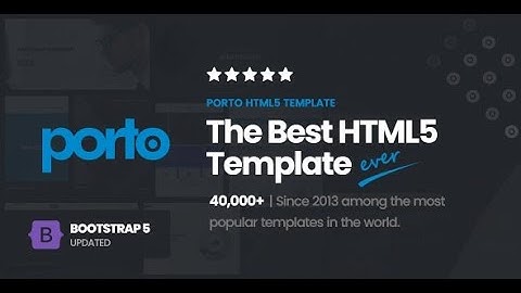 Porto - Responsive HTML5 Template Nulled Free Download