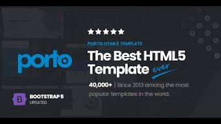 Porto - Responsive HTML5 Template Nulled Free Download