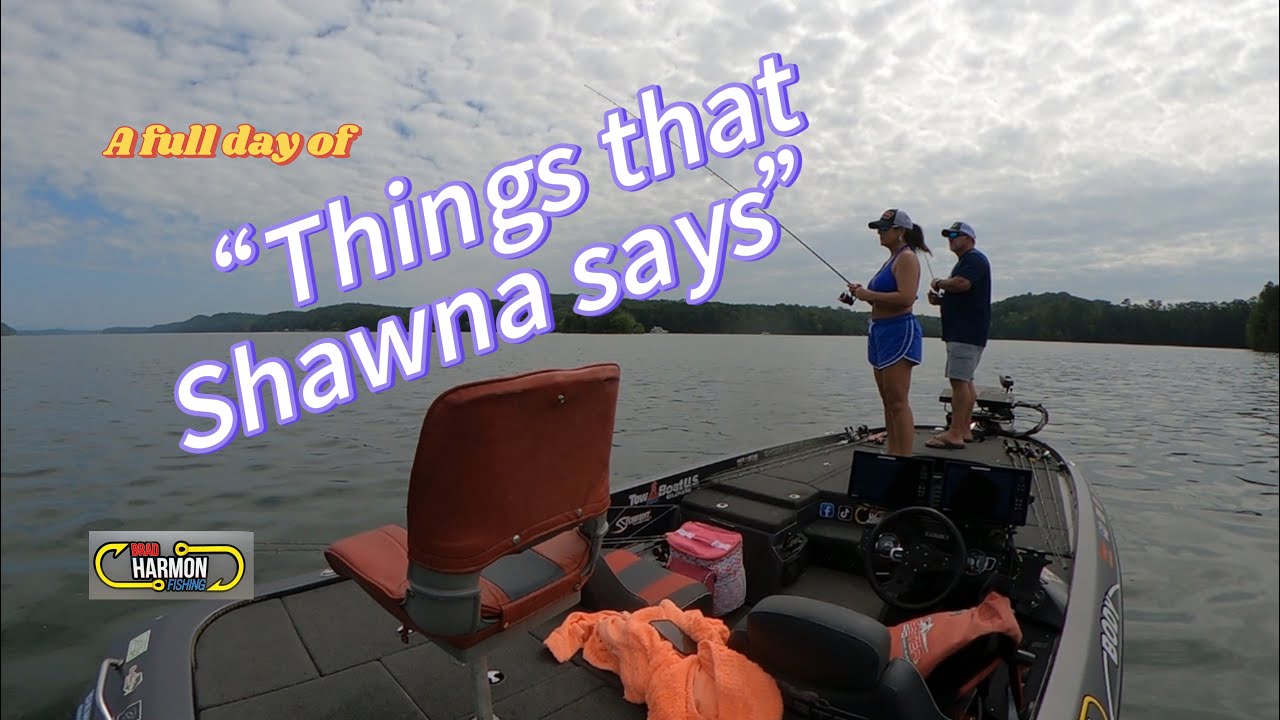 A full day of “Things that Shawna says” #bassfishing #thingsthatshawnasays #couplesthatfishtogether
