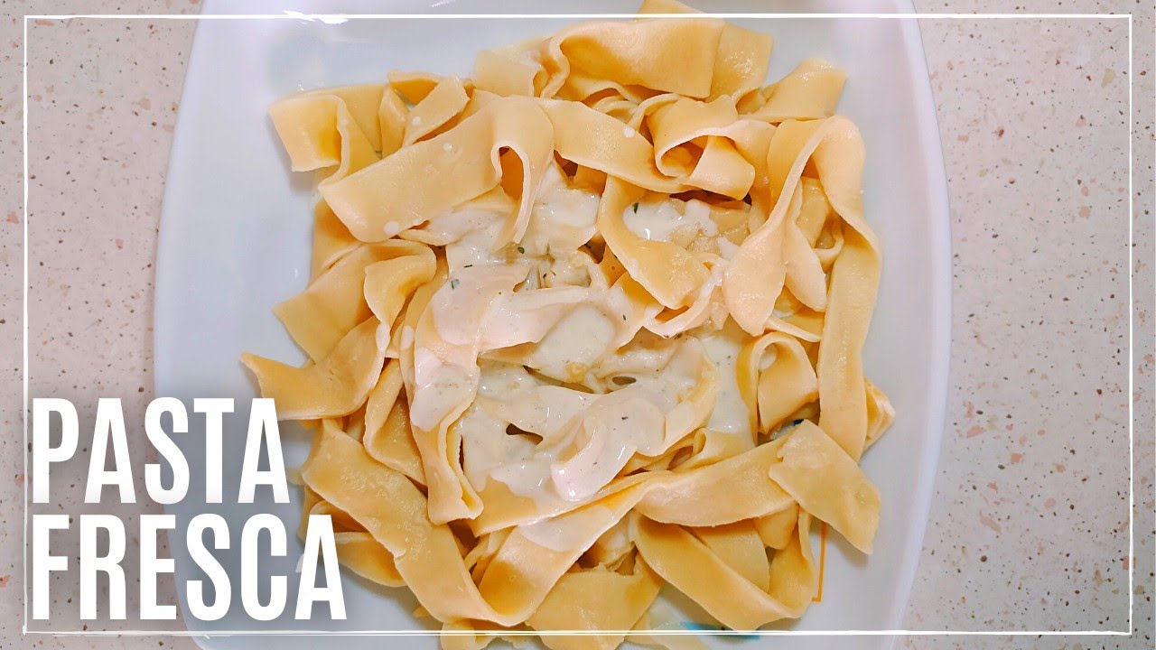 Hacer PASTA FRESCA Casera Sin Maquina Pappardelle YouTube