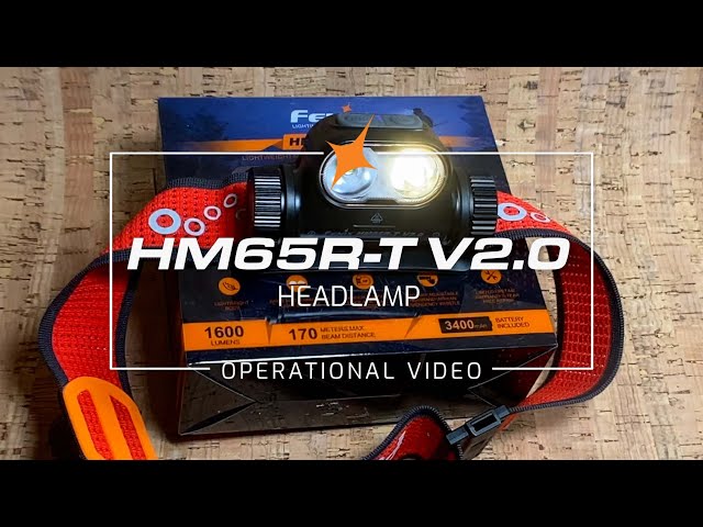 Фонарь налобный Fenix HM65R-T V2.0 (black)