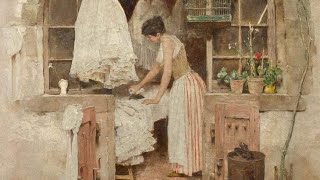 Village Vendor's 1870 | OLDART ART PAINTINGTHEPAST