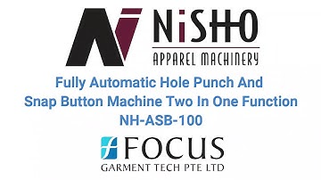NISHO NH ASB 100 Snap Button machine with Punch Hole & Snap Button/Eyelet Ring