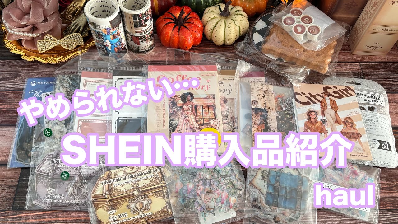 【haul】SHEIN購入品紹介🛍️ #asmr #haul #shein #コラージュ素材 #購入品紹介 