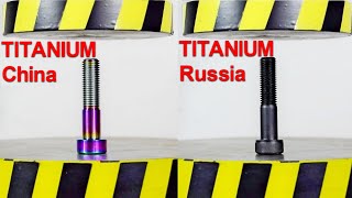 HYDRAULIC PRESS VS TITANIUM BOLTS