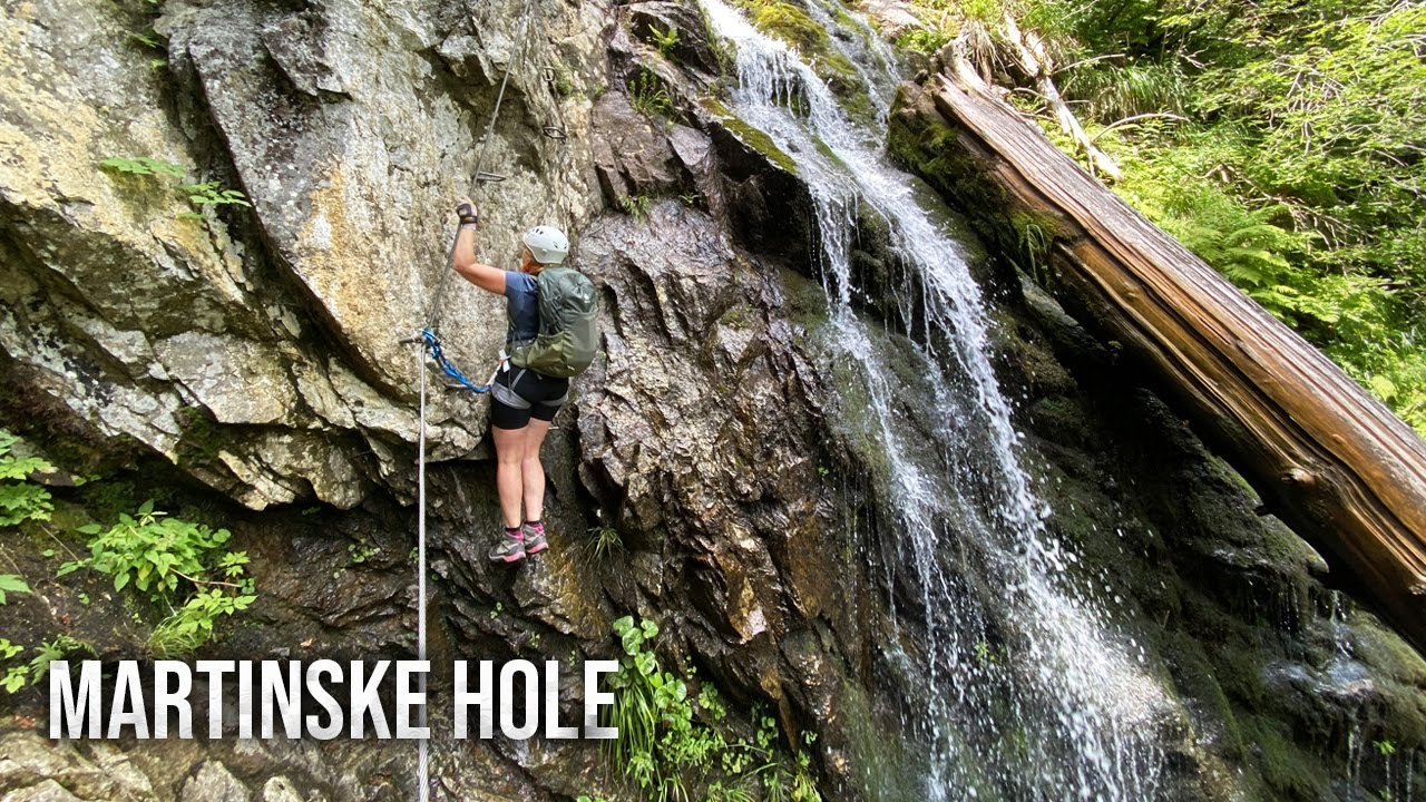 Via Ferrata HZS Martinske Hole with kids