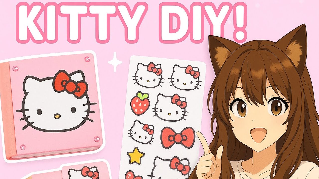 🐾 "DIY Kitty-Themed Stationery Set ✨ | Cute Craft Tutorial"