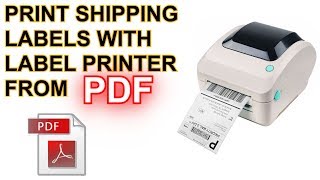 How to Print Incorrect Format PDF Shipping Labels - See New Video Link for UPDATE Adobe Reader 2023 screenshot 2