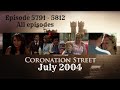 Coronation street  july 2004